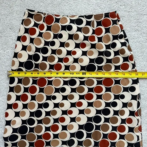 Banana Republic New Pencil 100% Silk Skirt in Black, Brown, Cream Sz 6 - Picture 6 of 7